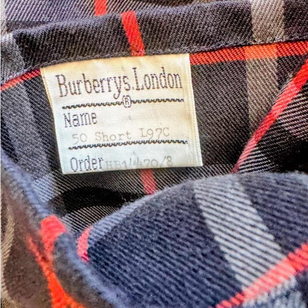 Burberry Navy Double-Breasted Trench Coat with Belt - Picture 7 of 8